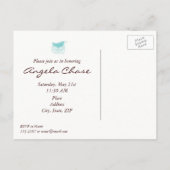 Babydusche Postkarte (Rückseite)