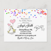 Babydusche Postkarte (Vorderseite)