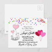 Babydusche Postkarte (Vorne/Hinten)