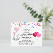 Babydusche Postkarte (Stehend Vorderseite)