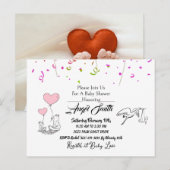 Babydusche Postkarte (Vorne/Hinten)