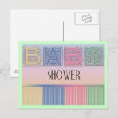 Babydusche Postkarte (Vorne/Hinten)