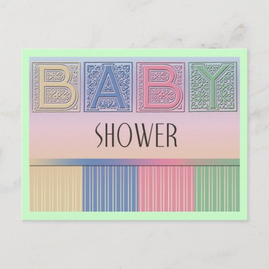 Babydusche Postkarte (Vorderseite)