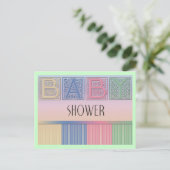 Babydusche Postkarte (Stehend Vorderseite)