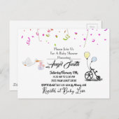 Babydusche Postkarte (Vorne/Hinten)