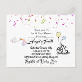 Babydusche Postkarte (Vorderseite)