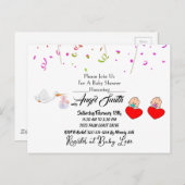 Babydusche Postkarte (Vorne/Hinten)