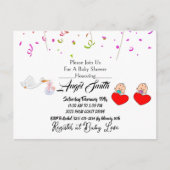 Babydusche Postkarte (Vorderseite)