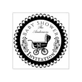 Babydusche Pram Rubber Briefmarke Gummistempel (Prägung)