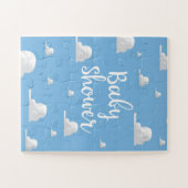 Babydusche Puffy White Clouds Puzzle (Horizontal)