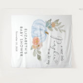 Babydusche Pumpkin Begrüßung Foto Hintergrund Wandteppich (Vorderseite (Horizontal))