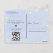 Babydusche QR Code Geschenkgutschrift Kinderzimmer Postkarte (Rückseite)