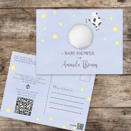 Babydusche QR Code Geschenkgutschrift Kinderzimmer Postkarte