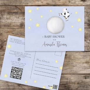 Babydusche QR Code Geschenkgutschrift Kinderzimmer Postkarte