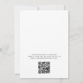 Babydusche QR Code Grüne Eukalyptus Einladung (Rückseite)