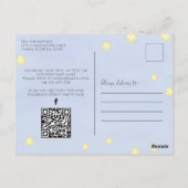 Babydusche QR Code Social Media Kinderzimmer Rhyme Postkarte (Rückseite)