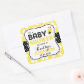 Babydusche Quadratischer Aufkleber (Umschlag)