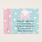 Babydusche Raffle Ticket/Blue Pink Baby (Vorderseite)