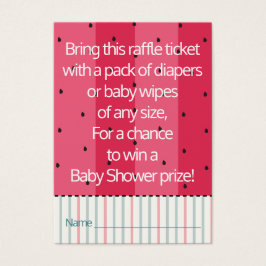 Babydusche Raffle Ticket/Umbrella Watermelon