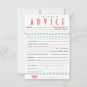 Babydusche-Ratschläge Einladung (Vorderseite)