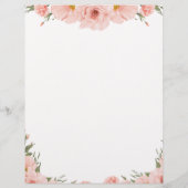 Babydusche - Ratschläge für Eltern Briefbogen (Rückseite)