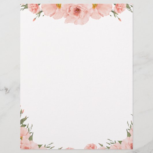 Babydusche - Ratschläge für Eltern Briefbogen (Rückseite)