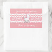 Babydusche Rechteckiger Aufkleber (Tasche)