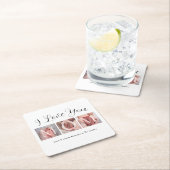 Babydusche Rechteckiger Pappuntersetzer (Vor Ort)