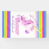 Babydusche Regenbogenbanner Banner (Horizontal)