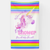Babydusche Regenbogenbanner Banner (Vertikal)