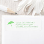 Babydusche Regenschirm-Rücksendeadressen-Aufkleber (Insitu)