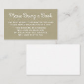 Babydusche Reservierungskarte Rustikale Burlap Begleitkarte (Vorne/Hinten)