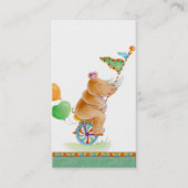 Babydusche Rhinoceros Kunstbuchgiftkarten Visitenkarte (Vorderseite)