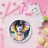 Babydusche: Roaring Dragon Theme Pappteller (Party)