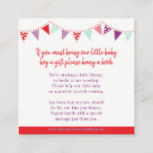 Babydusche Rock Buchkarten Begleitkarte (Rückseite)