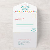 Babydusche Rocking-Hobby Pferd Aquarell All In One Einladung (Außenbereich)