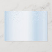 Babydusche Roller Blue Floral Diaper Raffle Begleitkarte (Rückseite)