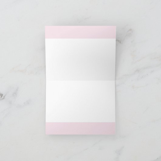 Babydusche Rosa Aquarellteapot Dankeskarte (Innenseite)