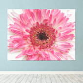 Babydusche Rosa Blume - rosa Design Leinwanddruck (Insitu (Holzboden))