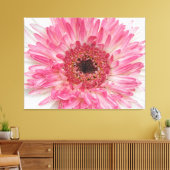 Babydusche Rosa Blume - rosa Design Leinwanddruck (Insitu (Wohnzimmer))