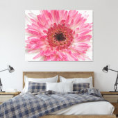 Babydusche Rosa Blume - rosa Design Leinwanddruck (Insitu (Schlafzimmer))