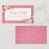 Babydusche Rosa Gold Windelwaschmaschine Karte P (Vorne/Hinten)