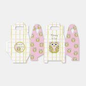 Babydusche Rosa Owl Geschenkschachtel (Ungefaltet)