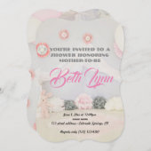 Babydusche Rosa Party Schicksal Einladung (Vorne/Hinten)