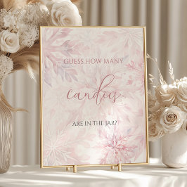 Babydusche Rosa Schneeflocke schätzen, wie viele K Poster