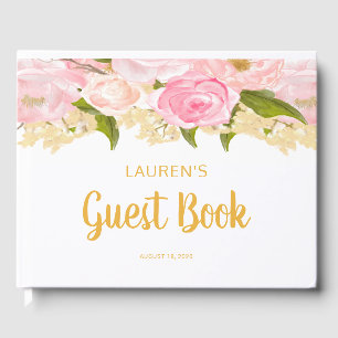 Babydusche, Rosa und Gold, Gästebuch