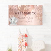 Babydusche Rose Goldmelone Banner (Insitu)