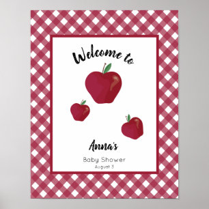 Babydusche Rote Apfel Poster