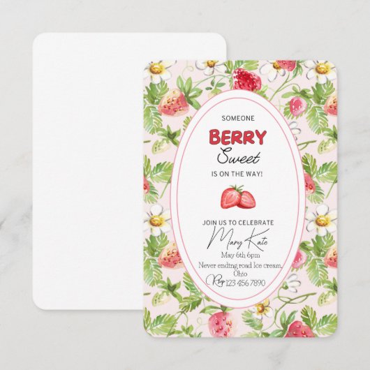 Babydusche RSVP Karte (Vorne/Hinten)