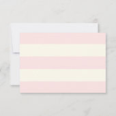 Babydusche RSVP Karte Blumenrosa (Rückseite)